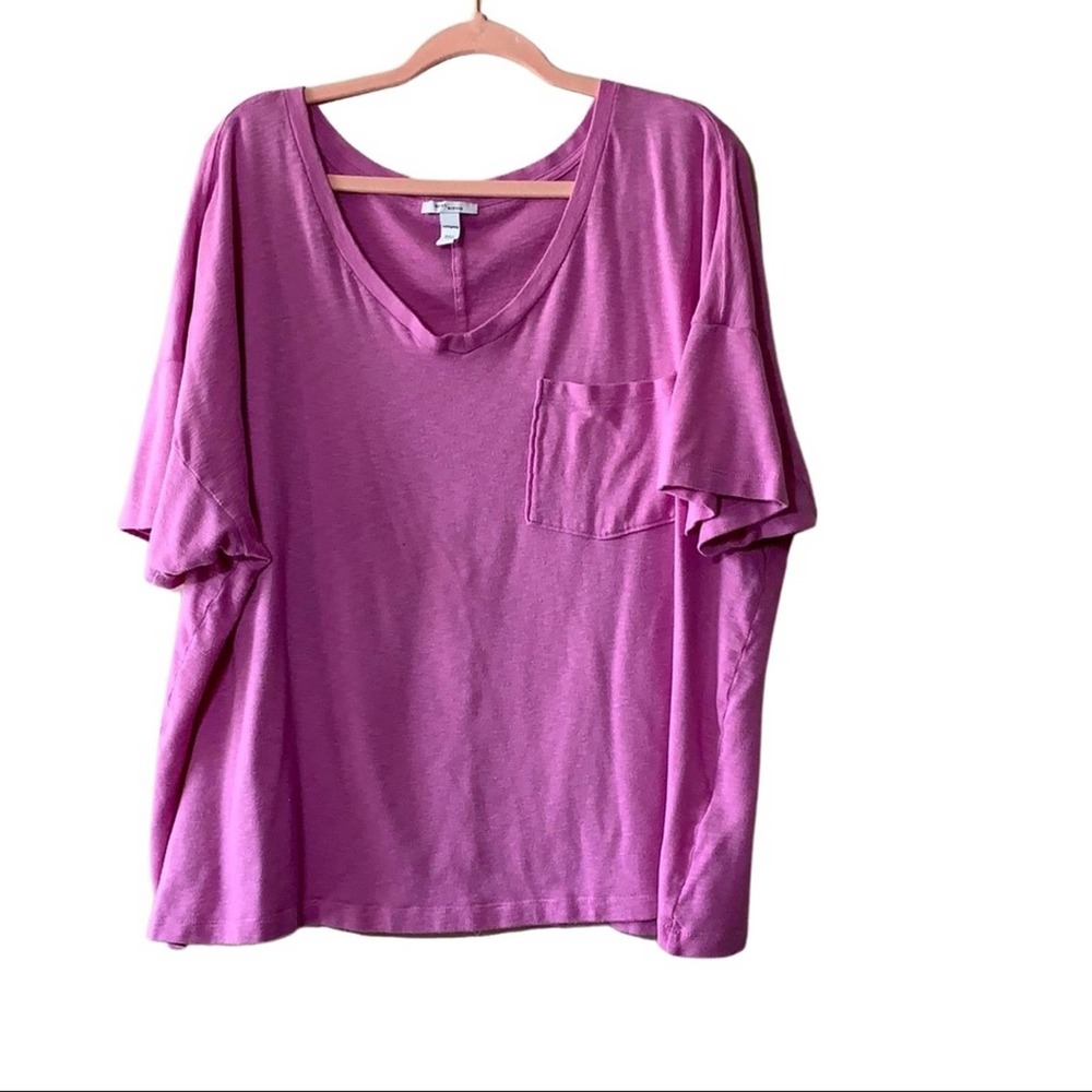 Daily Ritual T-Shirt with front pocket Size XXL, Pink